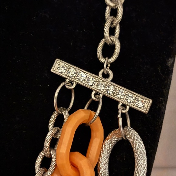 🛍️3/$25🛍️ NY Collection Silver Tone Layered Necklace 17”+3” - Picture 2 of 9